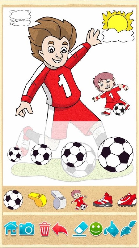 足球：孩子的色彩游戏截图2