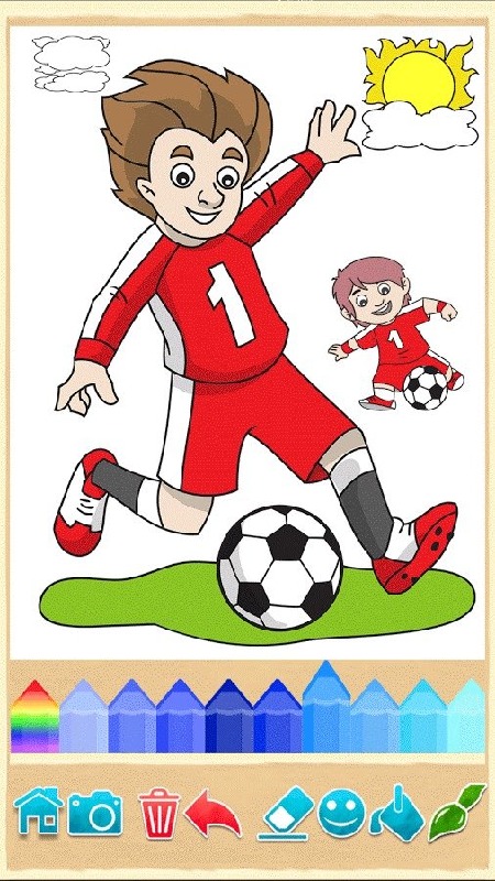 足球：孩子的色彩游戏截图1