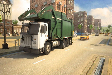 垃圾卡车停车场3D截图