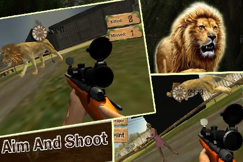 野生狮子狙击手猎人3D截图1