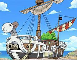 利号"(黄金梅利号是读音相似导致的误读);第二艘海贼船是以狮头为特征