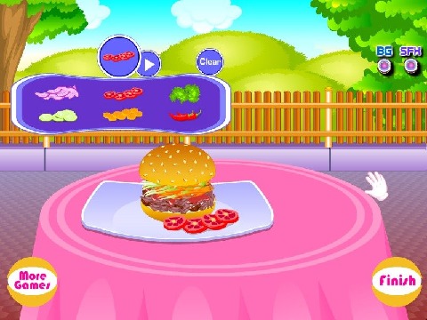 Pork burger cooking games截图1