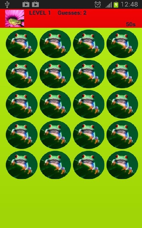 五顏六色的青蛙記憶遊戲截图1