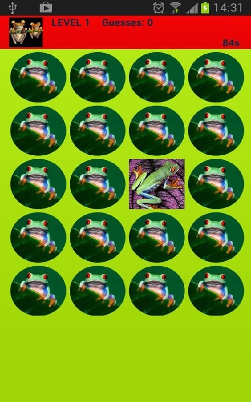五顏六色的青蛙記憶遊戲截图