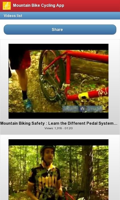 山地自行车骑自行车应用程序截图