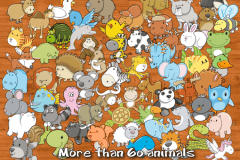 小动物拼图 animal learning puzzle