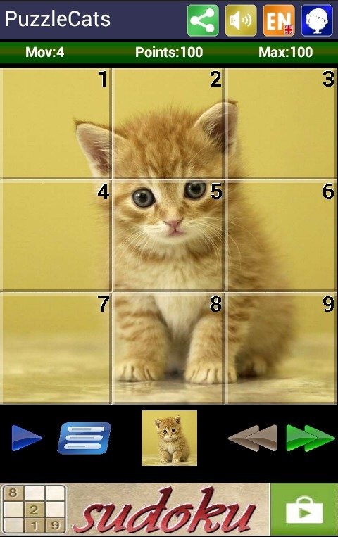 Sliding Puzzle Cats截图5