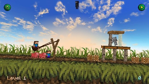 Angry Herobrine 3D: Pig Wars截图5