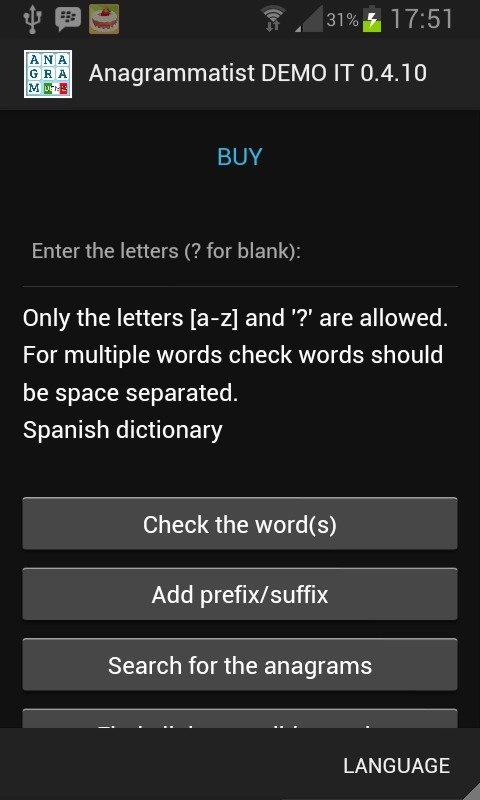 Anagrammatist DEMO IT截图2