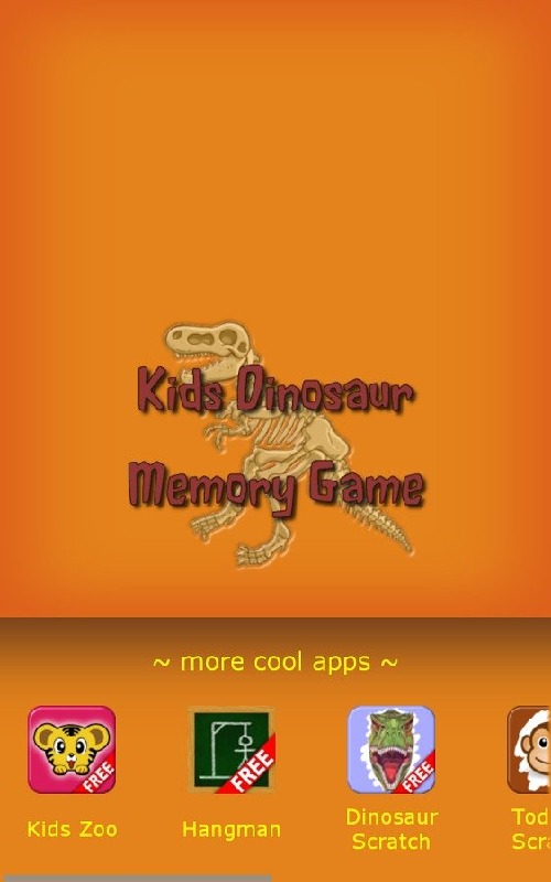 Kids Dinosaur Memory Game Free截图5