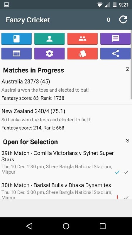 Fansy - Fantasy Cricket截图5