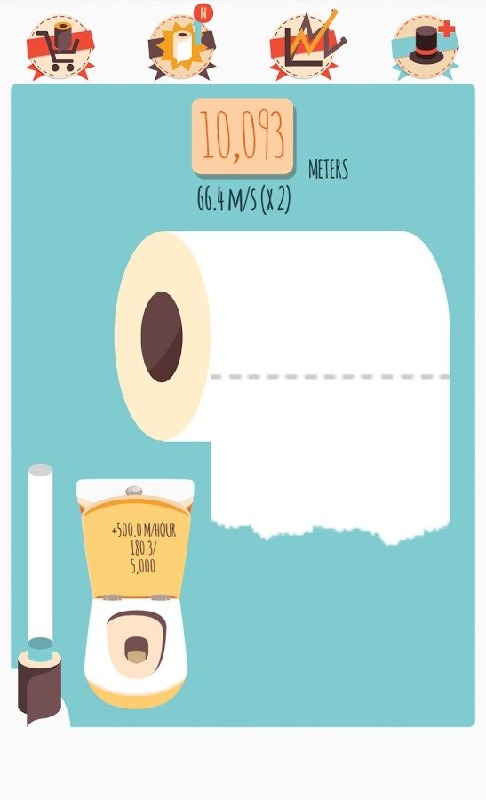 Make It Roll: WC paper rain截图5