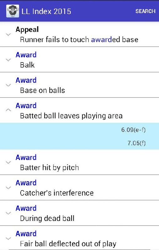 LLUmpires.com Rules Index 2015截图5