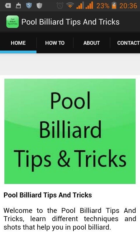 Pool Billiard Tips And Tricks截图