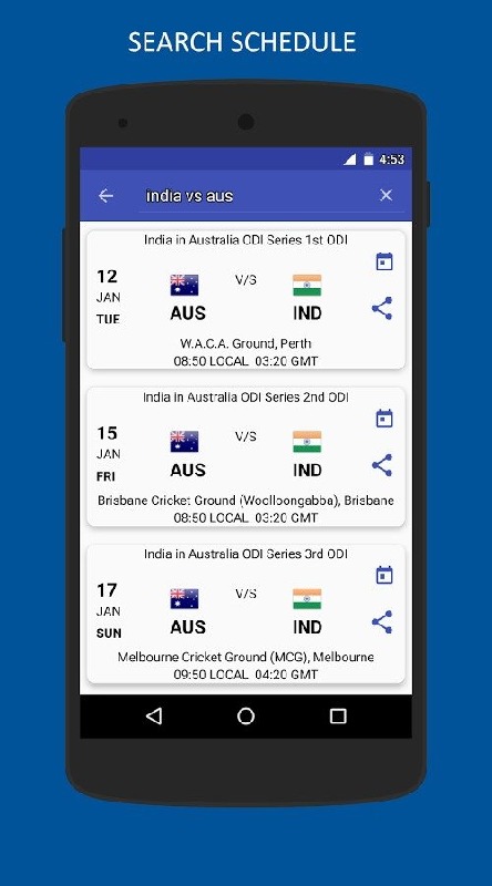 Cricket Schedule截图1