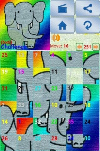 sliding picture puzzle截图5