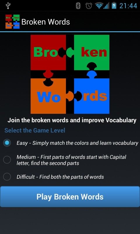 Broken Words - Vocabulary Game截图5