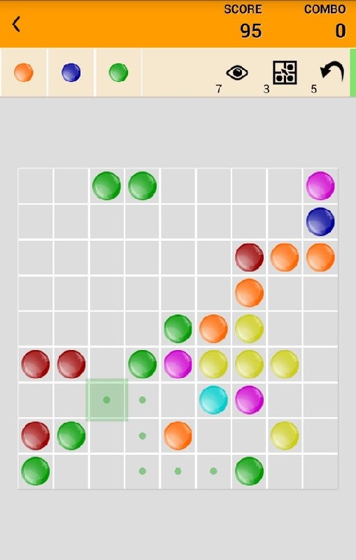 Color Lines (9x9)截圖