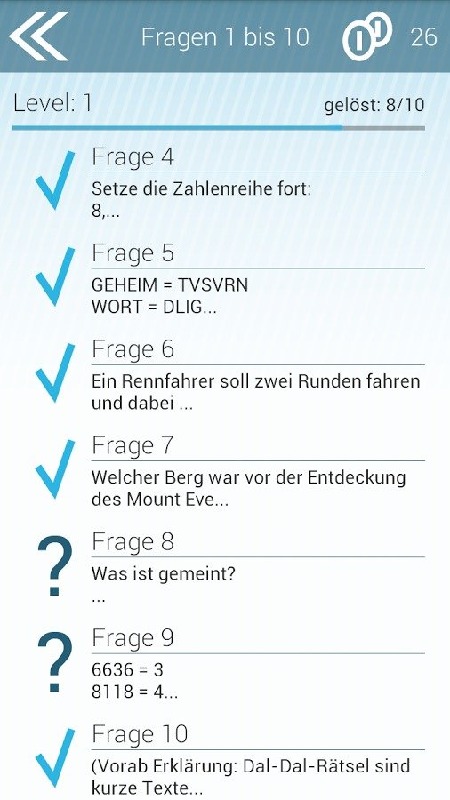 Das schwerste Quiz der Welt V2截图3