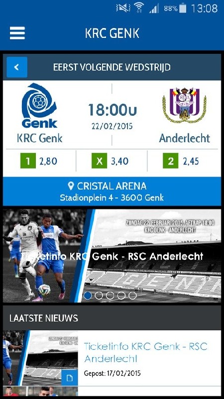 KRC Genk Official App截图4