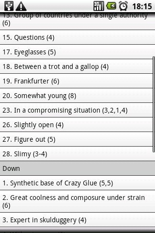 Crosswords E1截图3