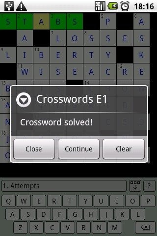 Crosswords E1截图1