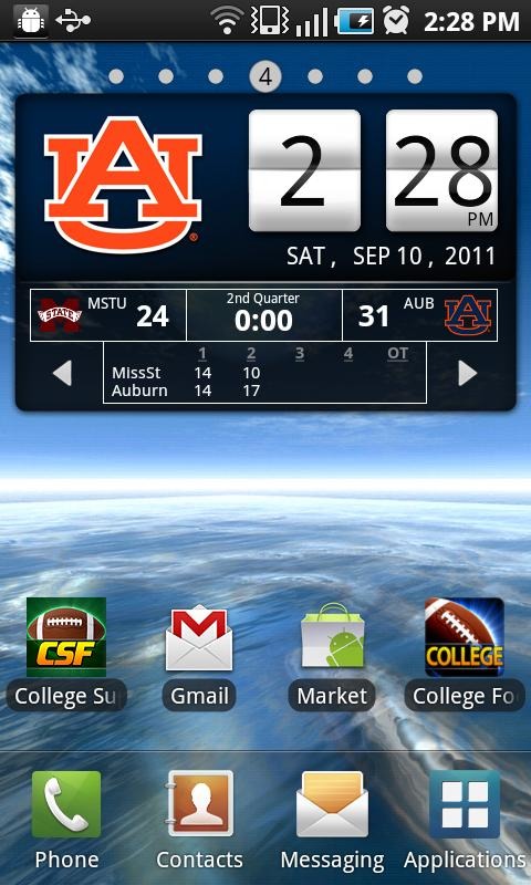 Auburn Tigers Live Clock截图5