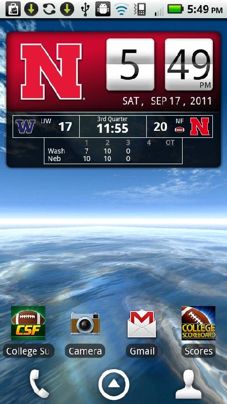 Nebraska Huskers Live Clock截圖5