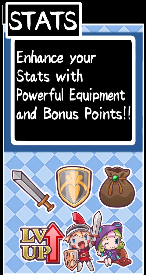send your cute little hero to battle against thedemon king!