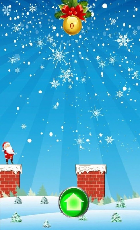 Santa And Gift On Building截图5