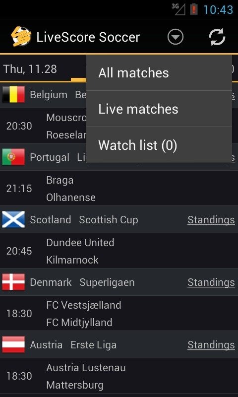 Livescore Football截圖2