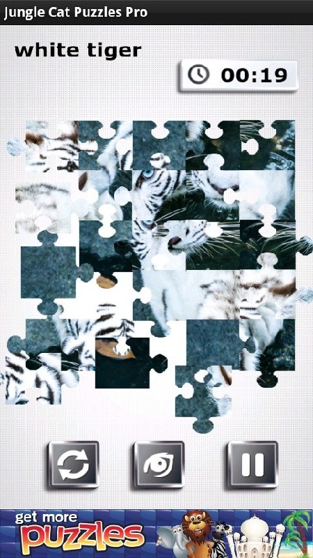 Jungle Cat Free Puzzles截图5