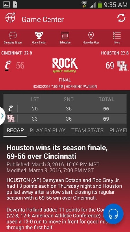 Houston Cougars Gameday截圖3