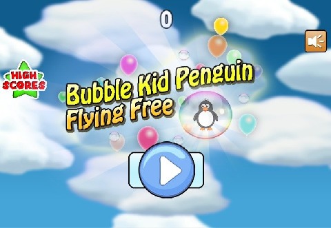 Bubble Kid Penguin Flying Free截图5