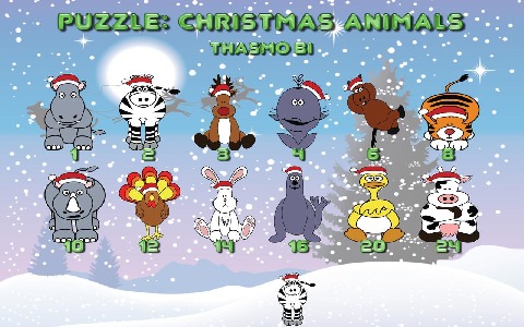 Puzzle: Christmas animals HD截图5