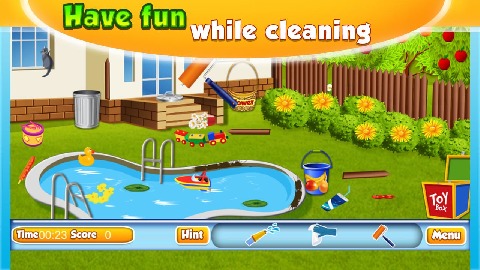 Home Cleanup Games - Garden截图2