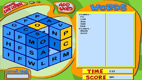 The Word Cube Game截图5
