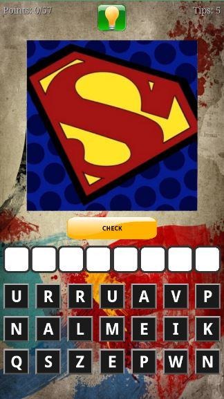 Guess the top superhero logo