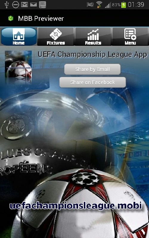 UEFA Champions League Mobi截图5