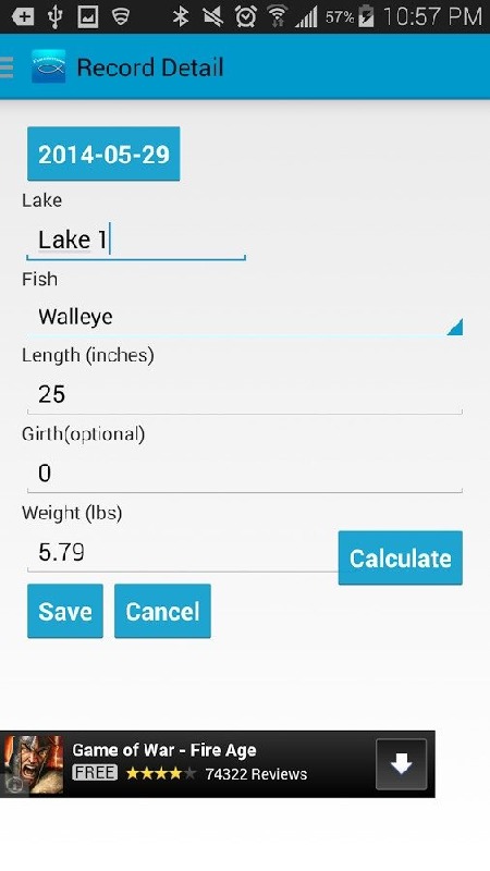 Freshwater Fish Calculator Lt截图3