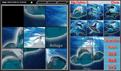 Magic Slide Puzzle B Fishes 2截图5