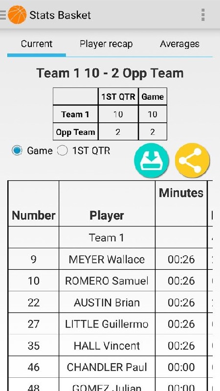 Basketball stats截图5