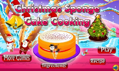 Christmas Sponge Cake Cooking截图5