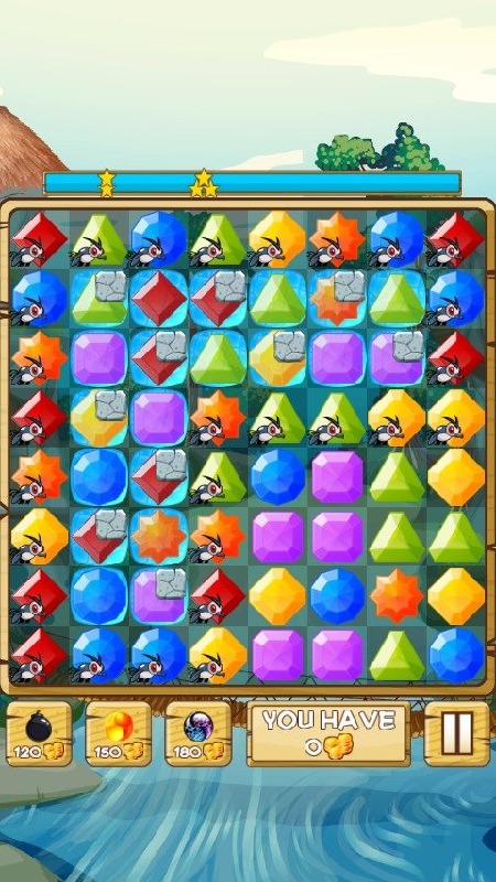 River Jewels - Match 3 Puzzle截图5