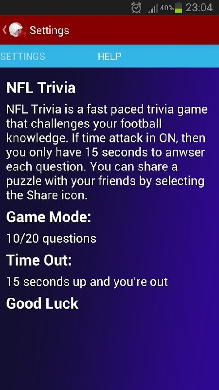 NFL Trivia截圖1