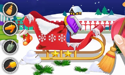 Christmas Santa's Sleigh Salon截图2