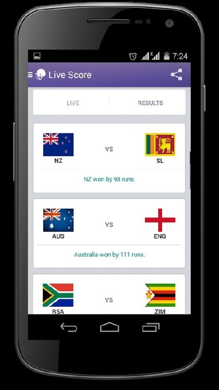 Cricket World Cup 15 Live截图2