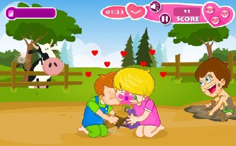 Valentines Funny Kids Kissing截图5