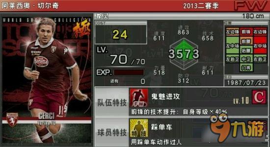 实况俱乐部巅峰切尔奇属性怎么样 属性解析