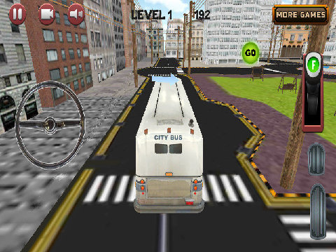 城市公交车，停车场3D游戏截图5